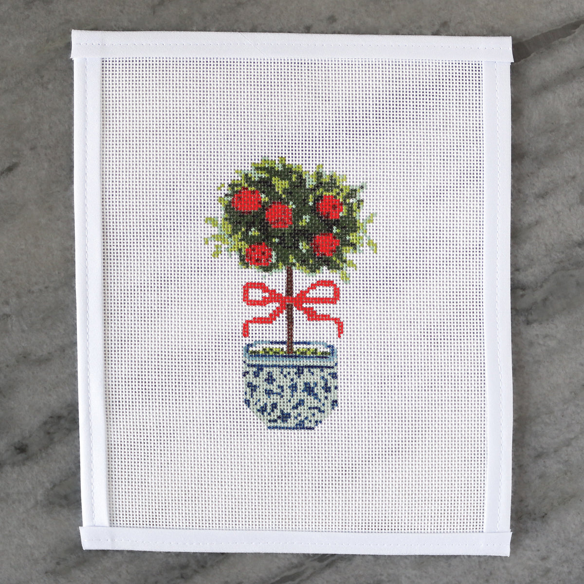 Christmas Topiary Needlepoint Canvas