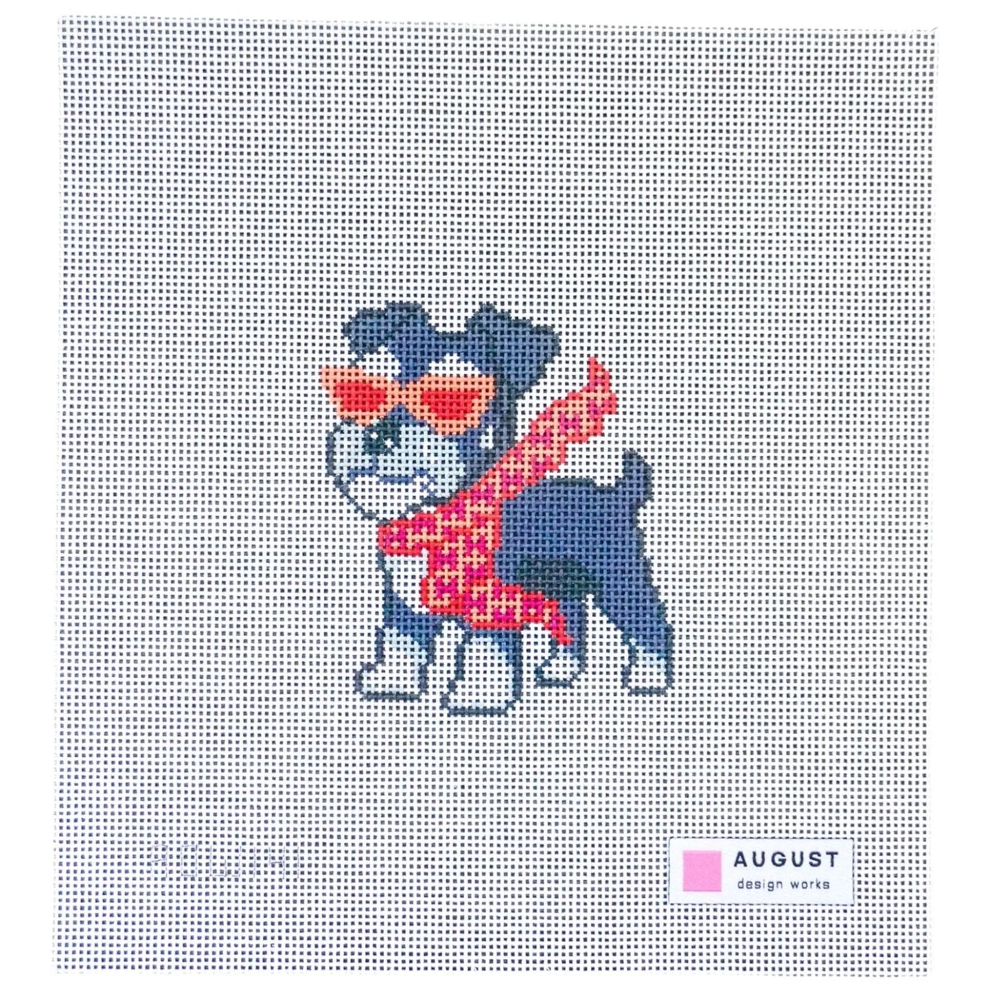 Bougie Schnauzer Needlepoint Canvas