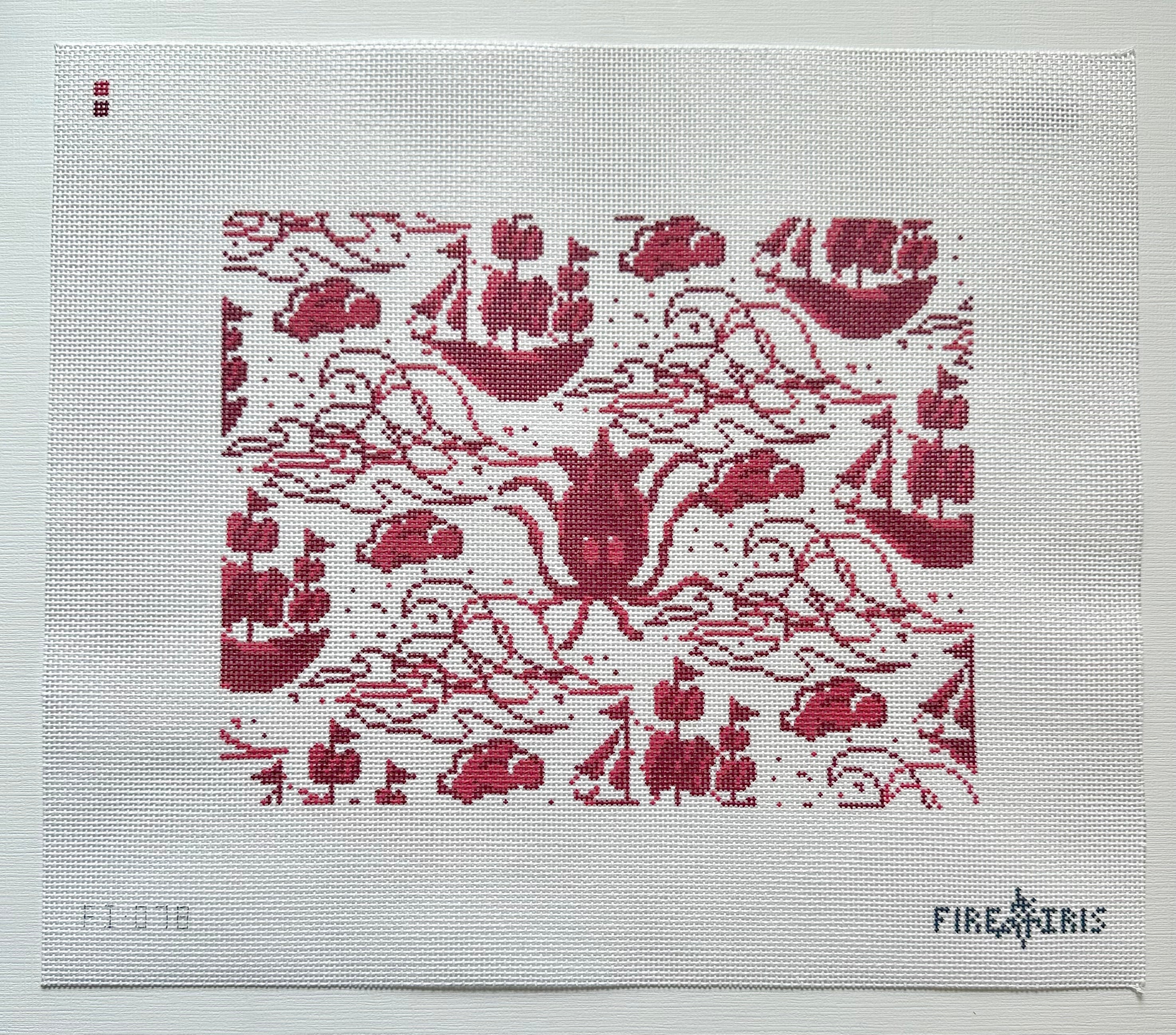 Fire and Iris Designs needlepoint canvases