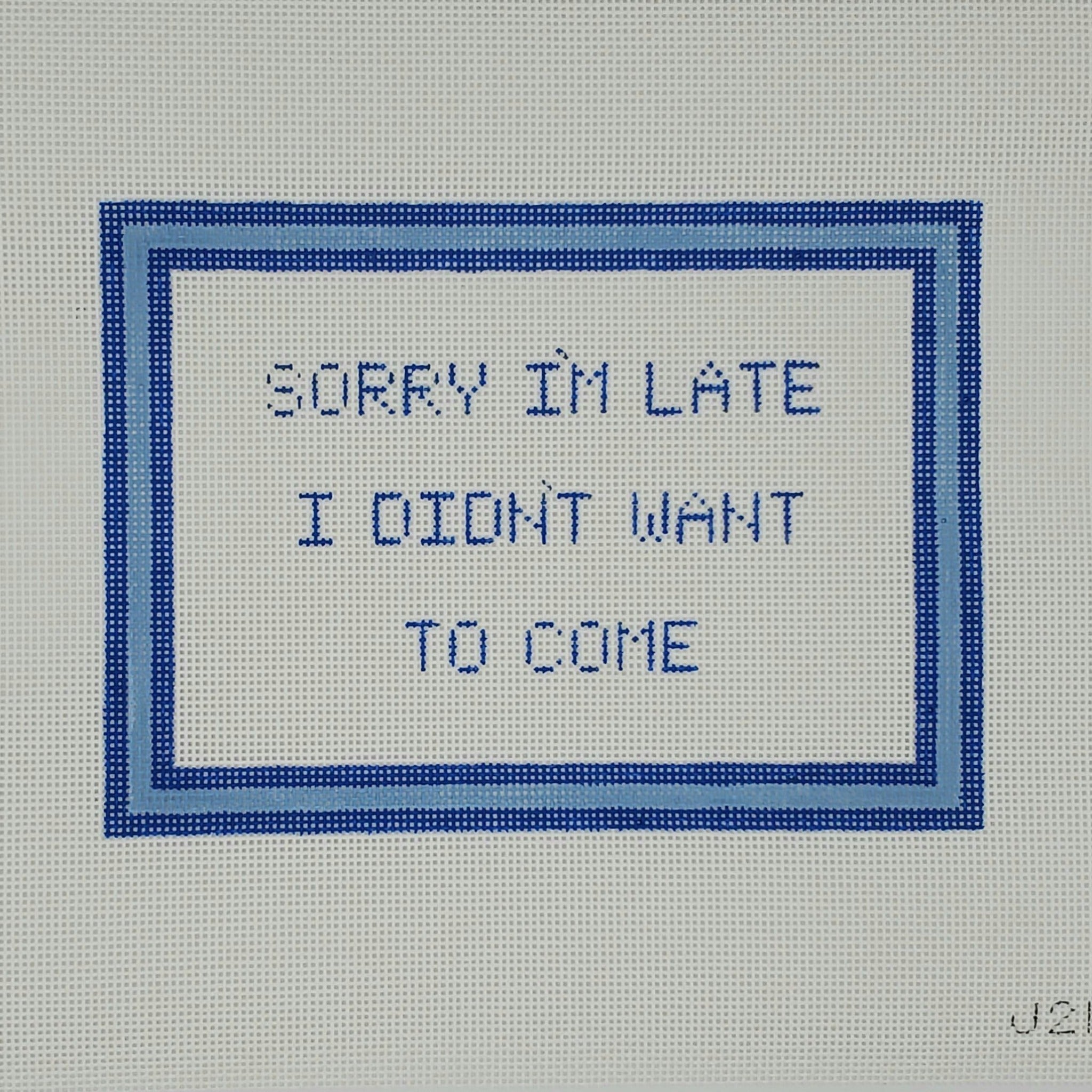 Sayings and humor needlepoint canvases
