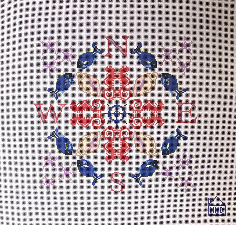 Coastal and nautical needlepoint canvases