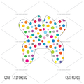 Dotted Frog UV printed needlepoint canvas