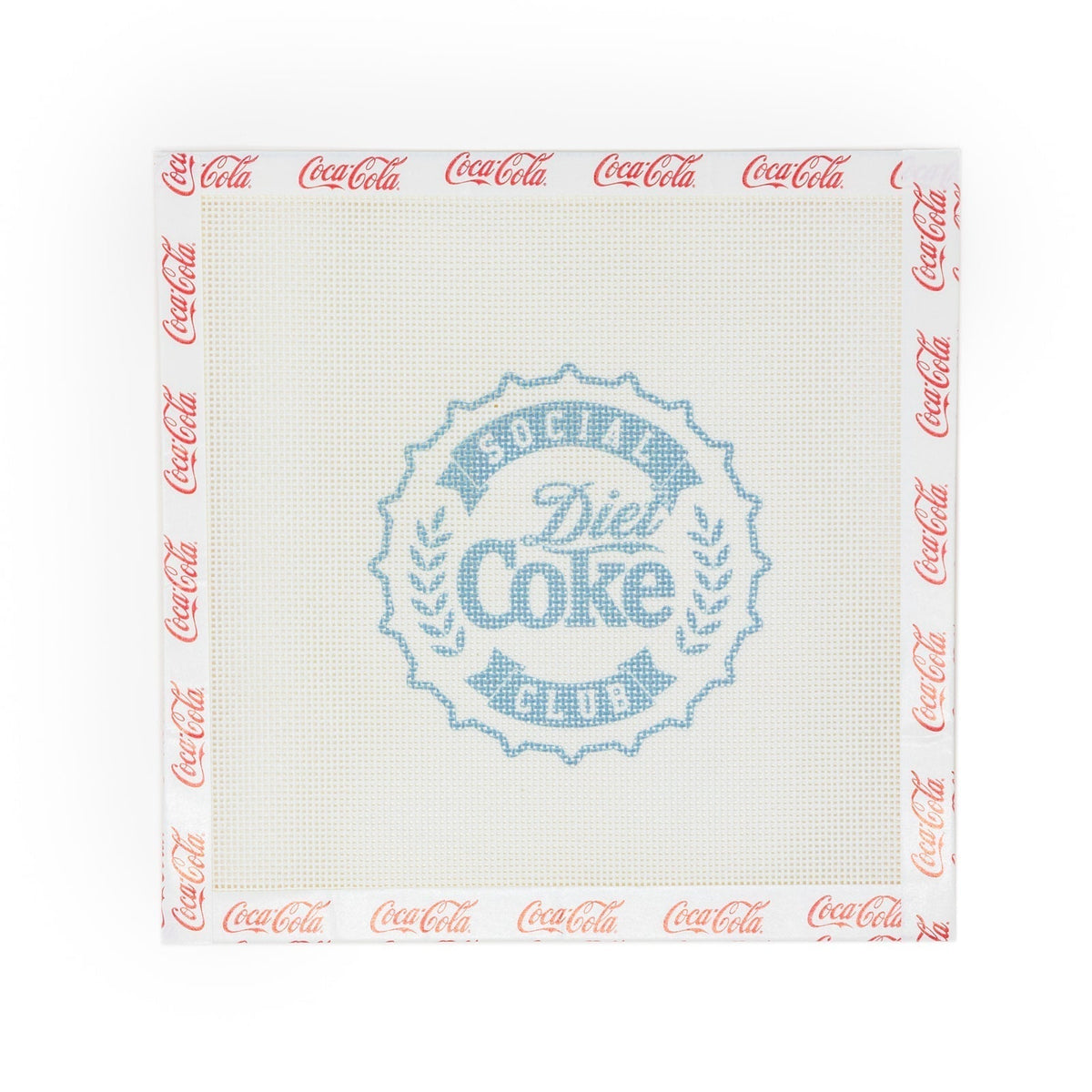 Diet Coke Social Club Needlepoint Canvas