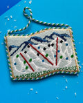 Ski Trail Map needlepoint canvas