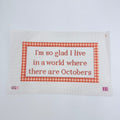 Octobers Needlepoint Canvas