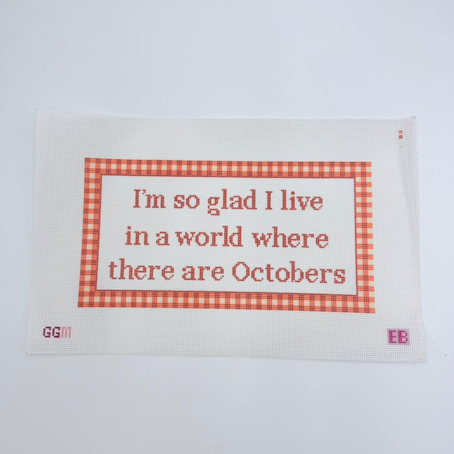 Octobers Needlepoint Canvas