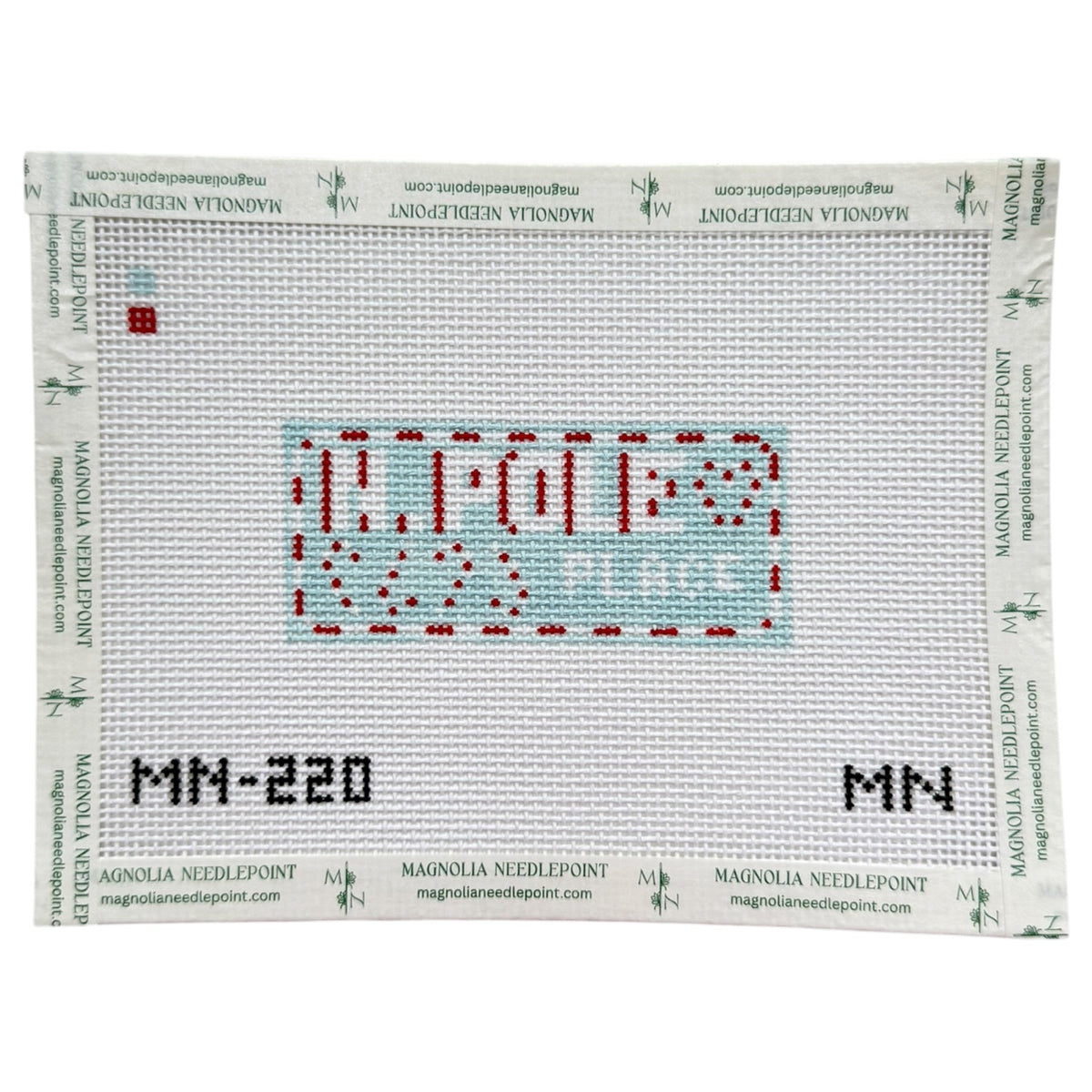 North Pole Place needlepoint canvas