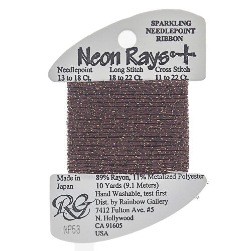 NP53: Dark Brown Neon Rays Plus