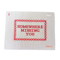 Somewhere Missing You needlepoint canvas