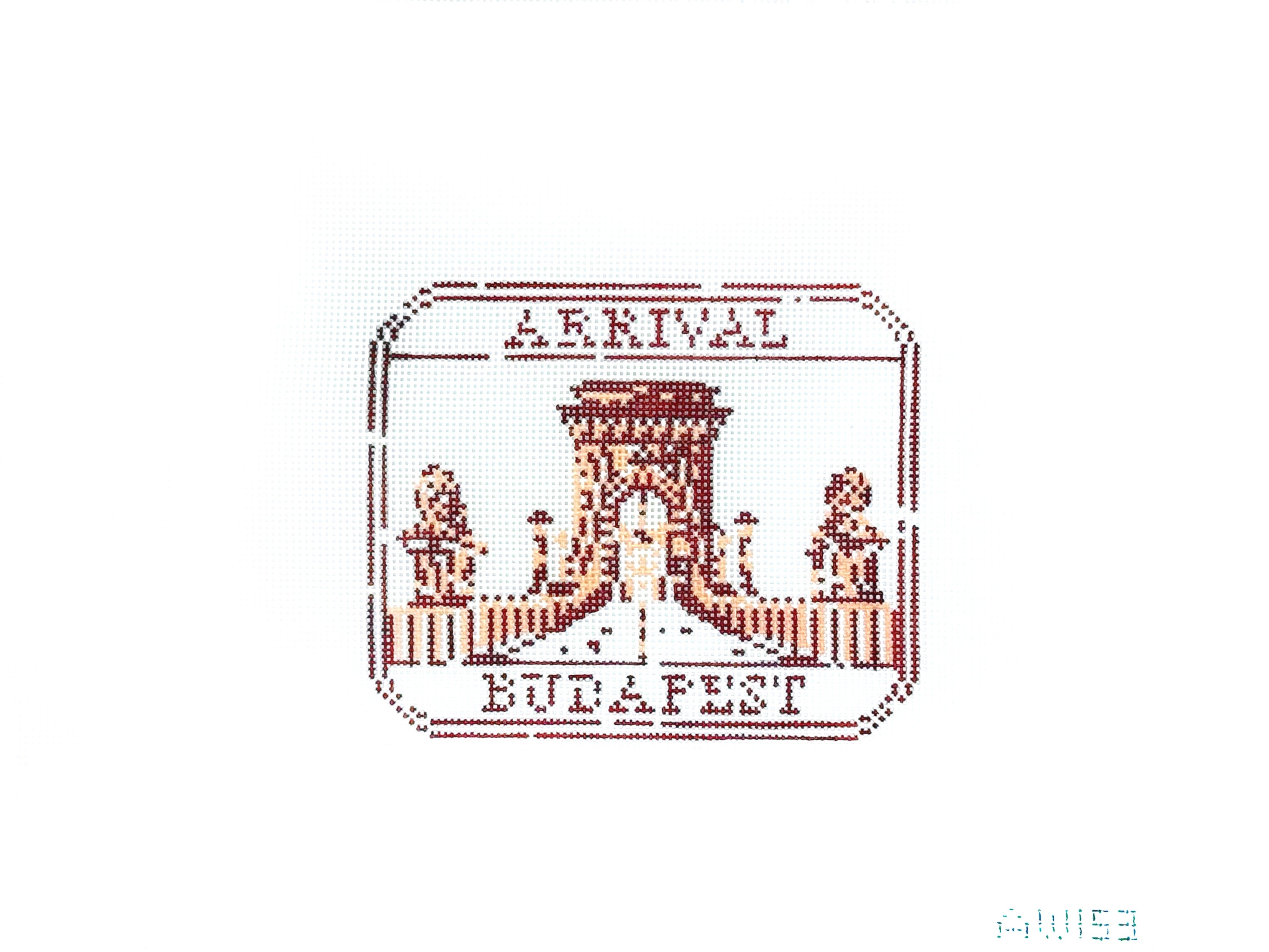 Passport Stamp - Budapest - Audrey Wu Designs