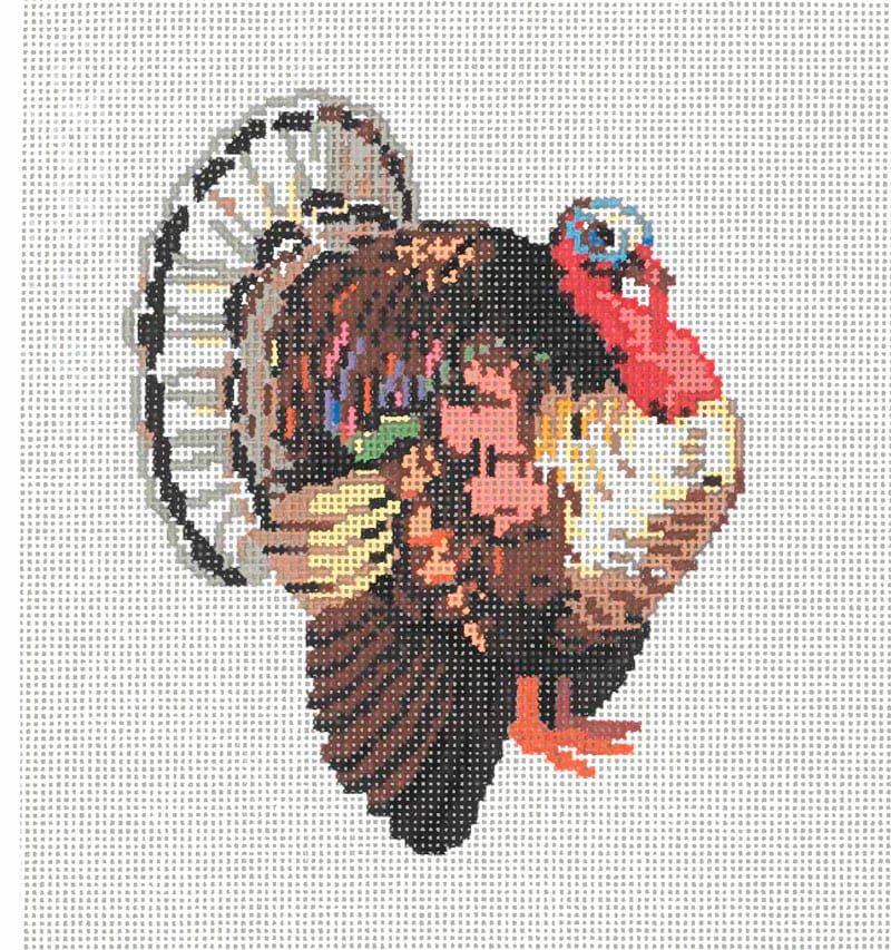 Turkey needlepoint canvas
