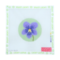 Violet Flowers of America needlepoint canvas