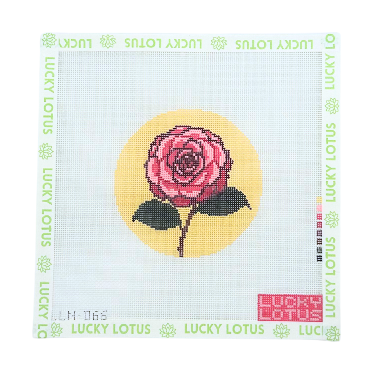 Camellia Alabama Flowers of America needlepoint canvas
