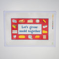 Cheese Pillow "Let's grow mold together" needlepoint canvas