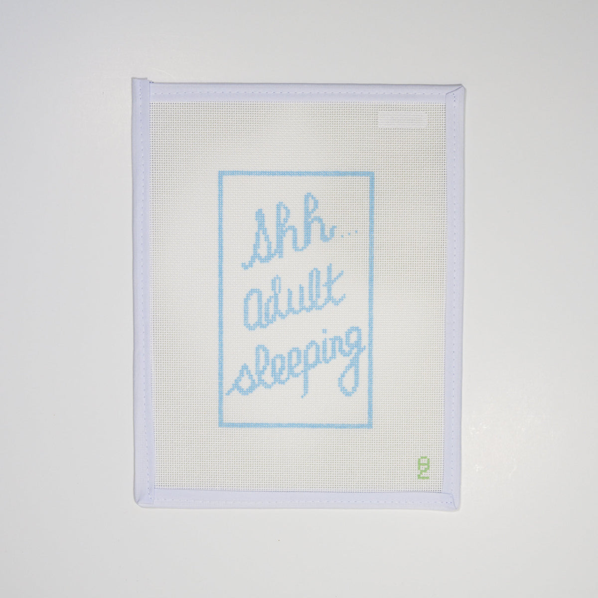 Shh...Adult Sleeping Door Hanger needlepoint canvas
