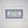 I Don't Feel Like a Party Animal Today needlepoint canvas