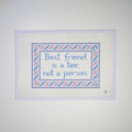 Best Friend is a Tier needlepoint canvas