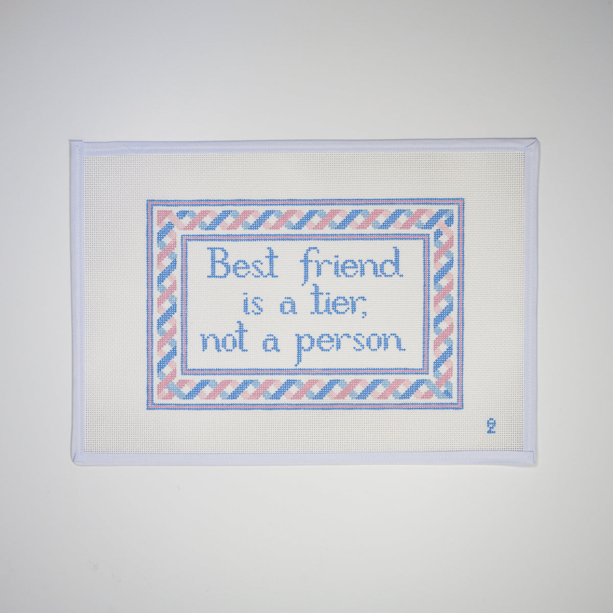 Best Friend is a Tier needlepoint canvas