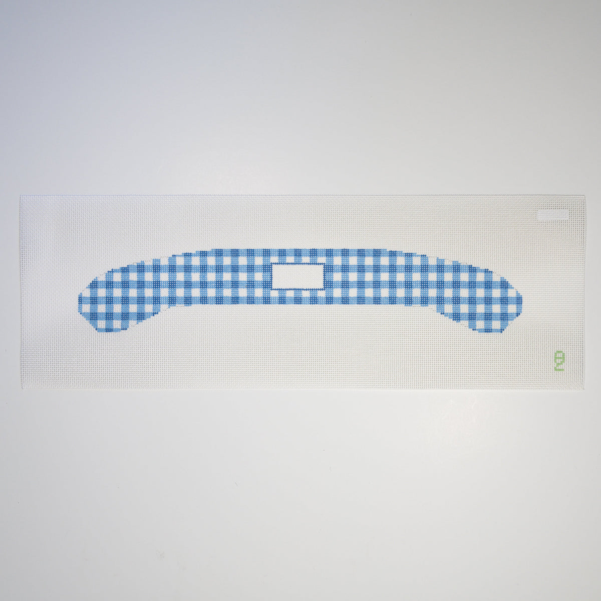 Blue Gingham Hanger Needlepoint Canvas needlepoint canvas
