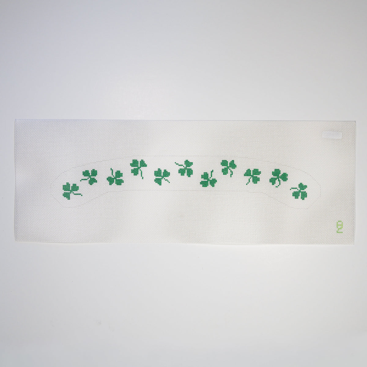 Tumbling Shamrock Hanger Needlepoint Canvas needlepoint canvas