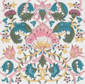 W.M. Mauve Flower needlepoint canvas