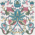 W.M. Teal Flower needlepoint canvas