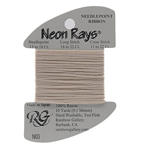 N03: Pale Beige Neon Rays
