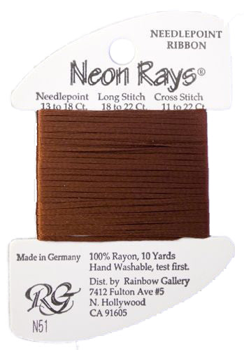 N51: Brown Neon Rays