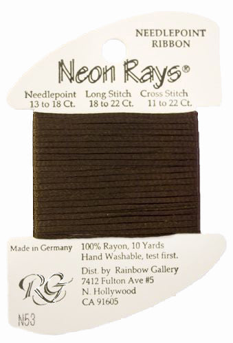 N53: Dark Brown Neon Rays