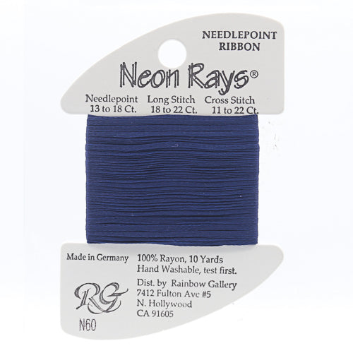 N60: Navy Blue Neon Rays
