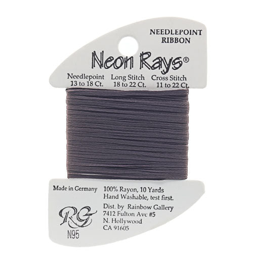 N95: Dark Gray Neon Rays