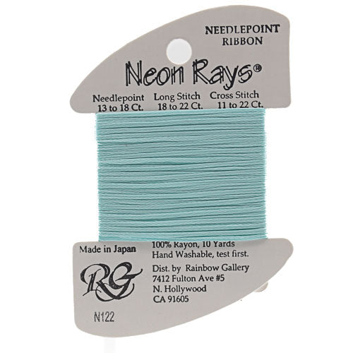 N122: Aquamarine Neon Rays