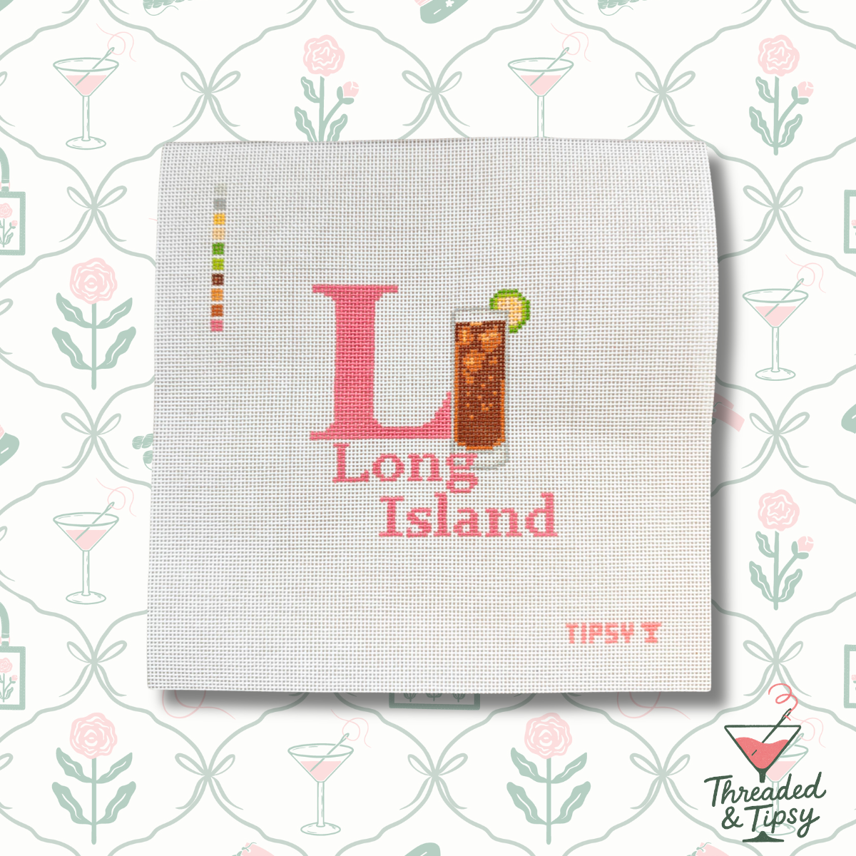 L for Long Island needlepoint canvas