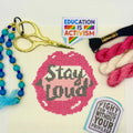 Stay Loud needlepoint canvas