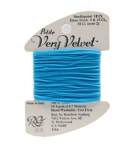 V678: Turquoise Very Velvet Petite