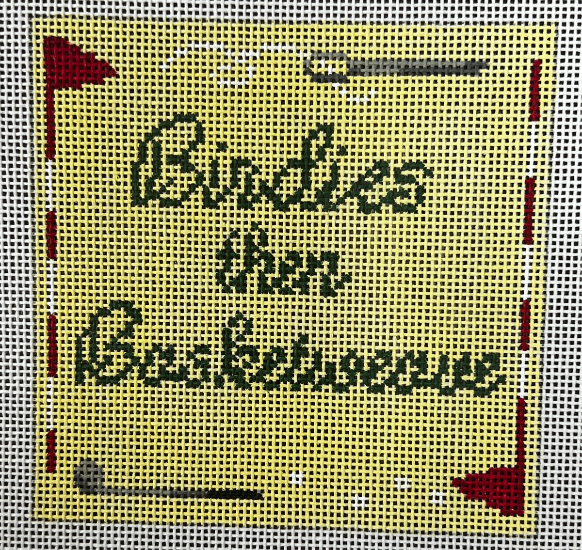 Birdies than Basketweave needlepoint canvas