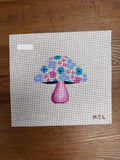Floral Top Mari Mushroom needlepoint canvas