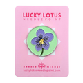 Violet Needle Minder needlepoint