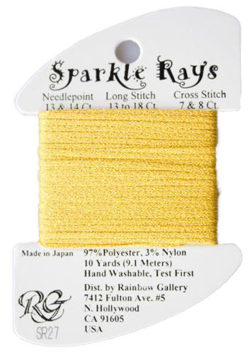 SR27: Bright Yellow Sparkle Rays