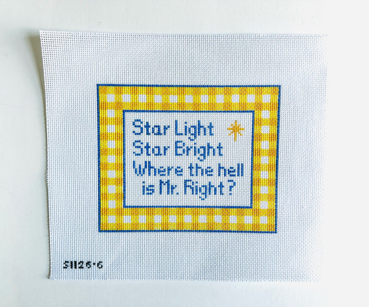 Star Light Star Bright needlepoint canvas