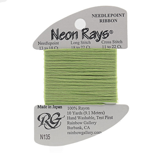 N135: Chartreuse Neon Rays