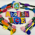 Abolish Ice needlepoint canvas