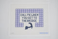 Call Me When You Get To The Bridge (Cape) needlepoint canvas