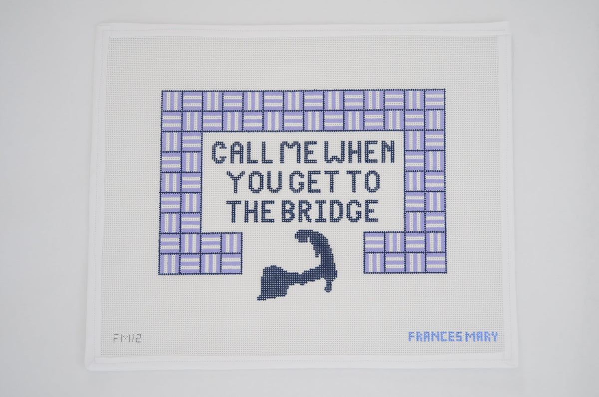 Call Me When You Get To The Bridge (Cape) needlepoint canvas