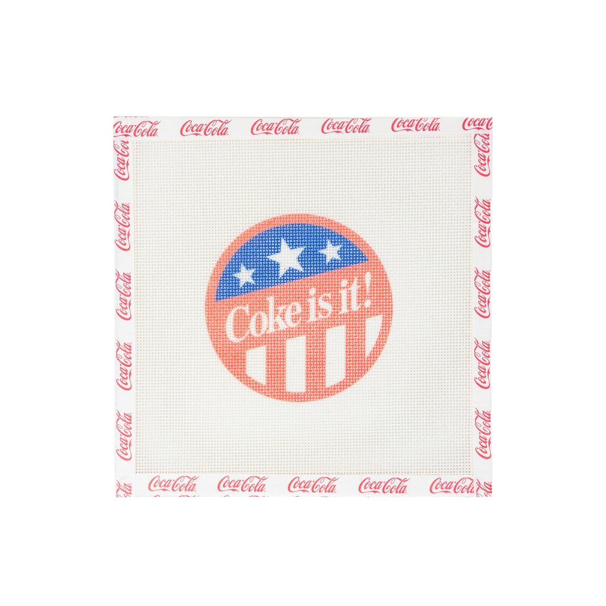 Coke Is It Needlepoint Canvas
