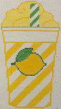 Lemonade Cup needlepoint canvas - Rachel Donley Needlepoint Designs
