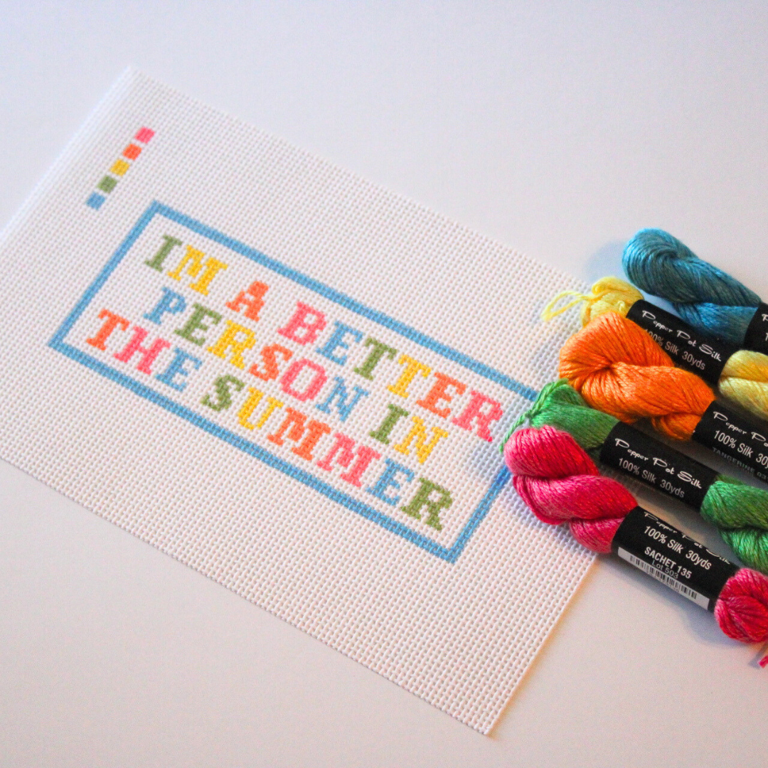 Better Person in the Summer Needlepoint Canvas