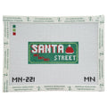 Santa Street needlepoint canvas