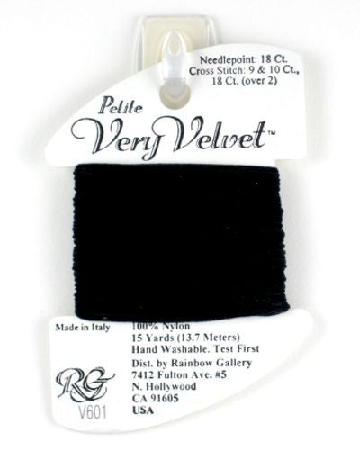 V601: Black Very Velvet Petite