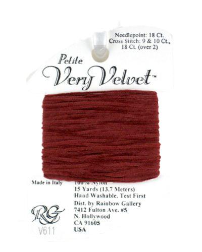 V611: Brick Red Very Velvet Petite